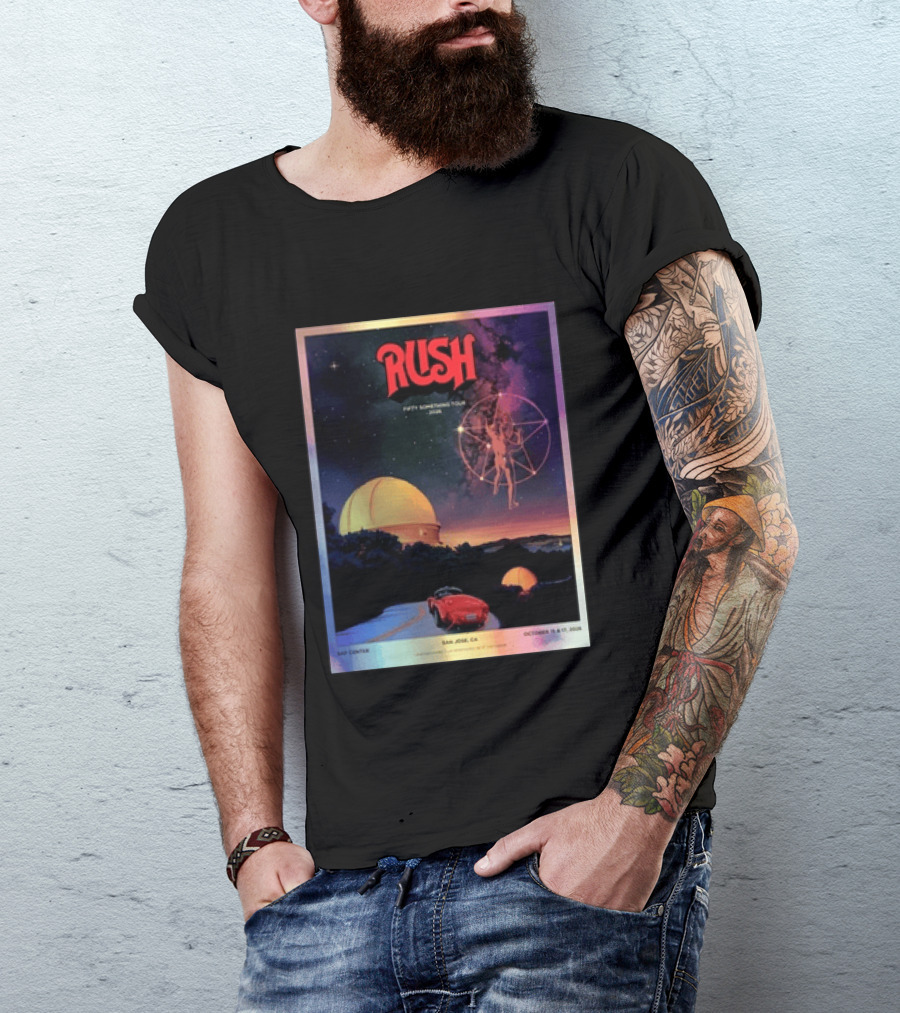 RUSH Fifty Something Tour 2026 San Jose SAP Center October 15 & 17 Concert T-Shirt
