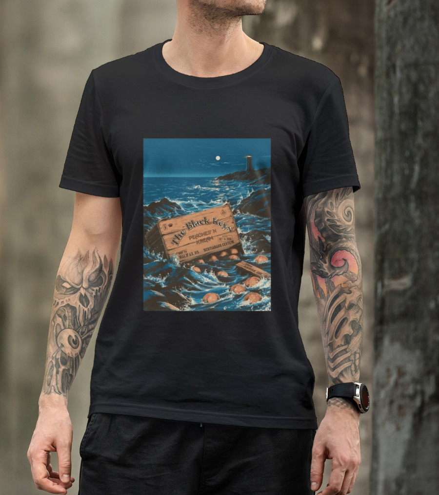 The Black Keys Peaches N Kream 2026 Halifax Concert Oct 14 Scotiabank Centre T-Shirt