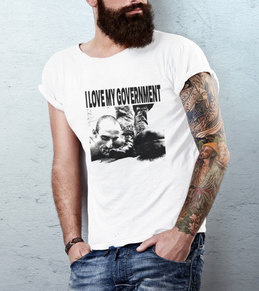 I Love My Government Bootleg Satire Grunge T-Shirt