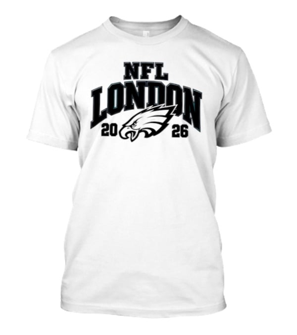 Philadelphia Eagles NFL London 2026 Football Event T-Shirt