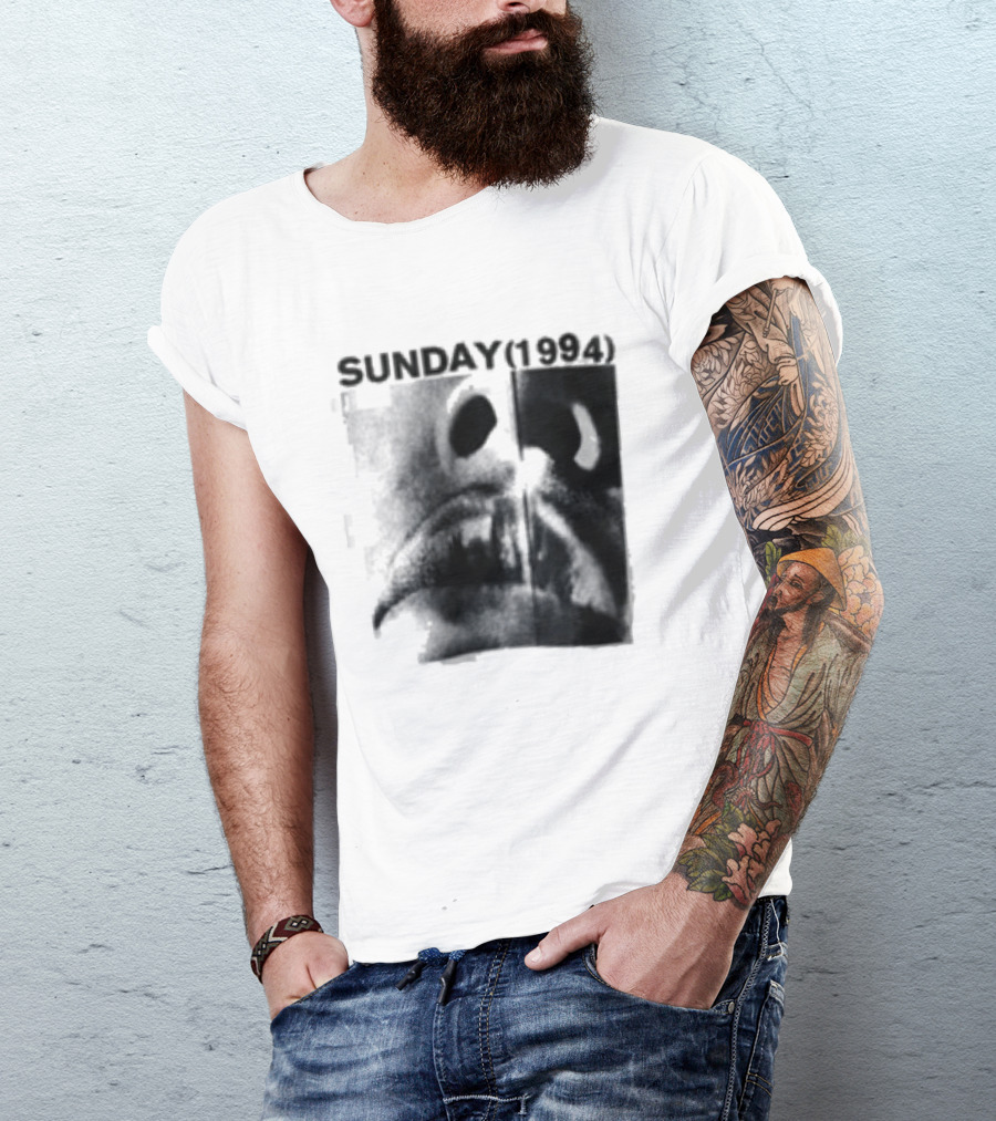 Sunday 1994 The Debut Tour Vintage Nostalgia Black And White Face T-Shirt