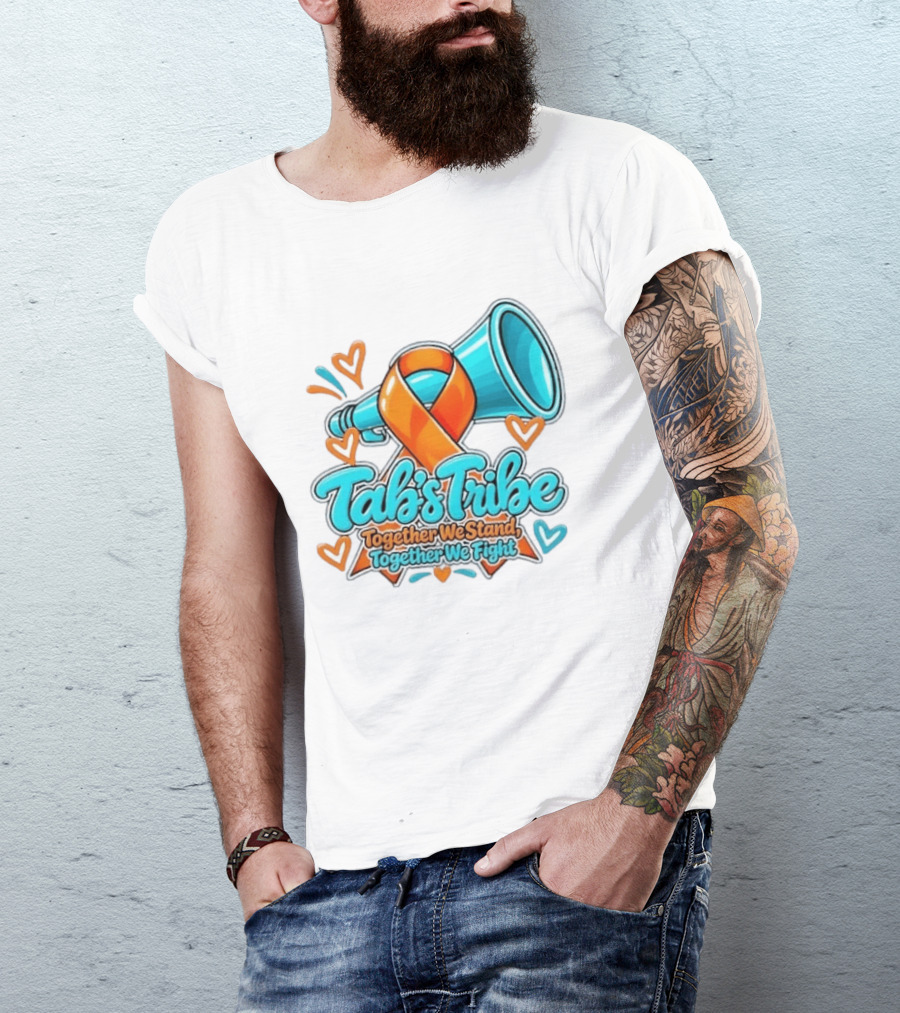 Tab's Tribe Orange Ribbon Together We Stand Fight T-Shirt