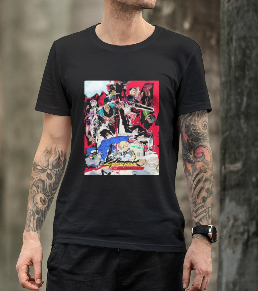 Cyberpunk Edgerunners 2 Only On Netflix October 20 2026 Anime Characters And Action Scenes T-Shirt