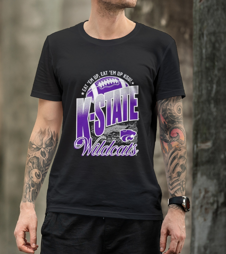 K State Wildcats Football Eat 'Em Up KSU T-Shirt