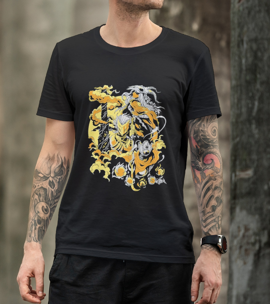 Slay The Spire The Spire Awaits Mysterious Fiery Knight T-Shirt