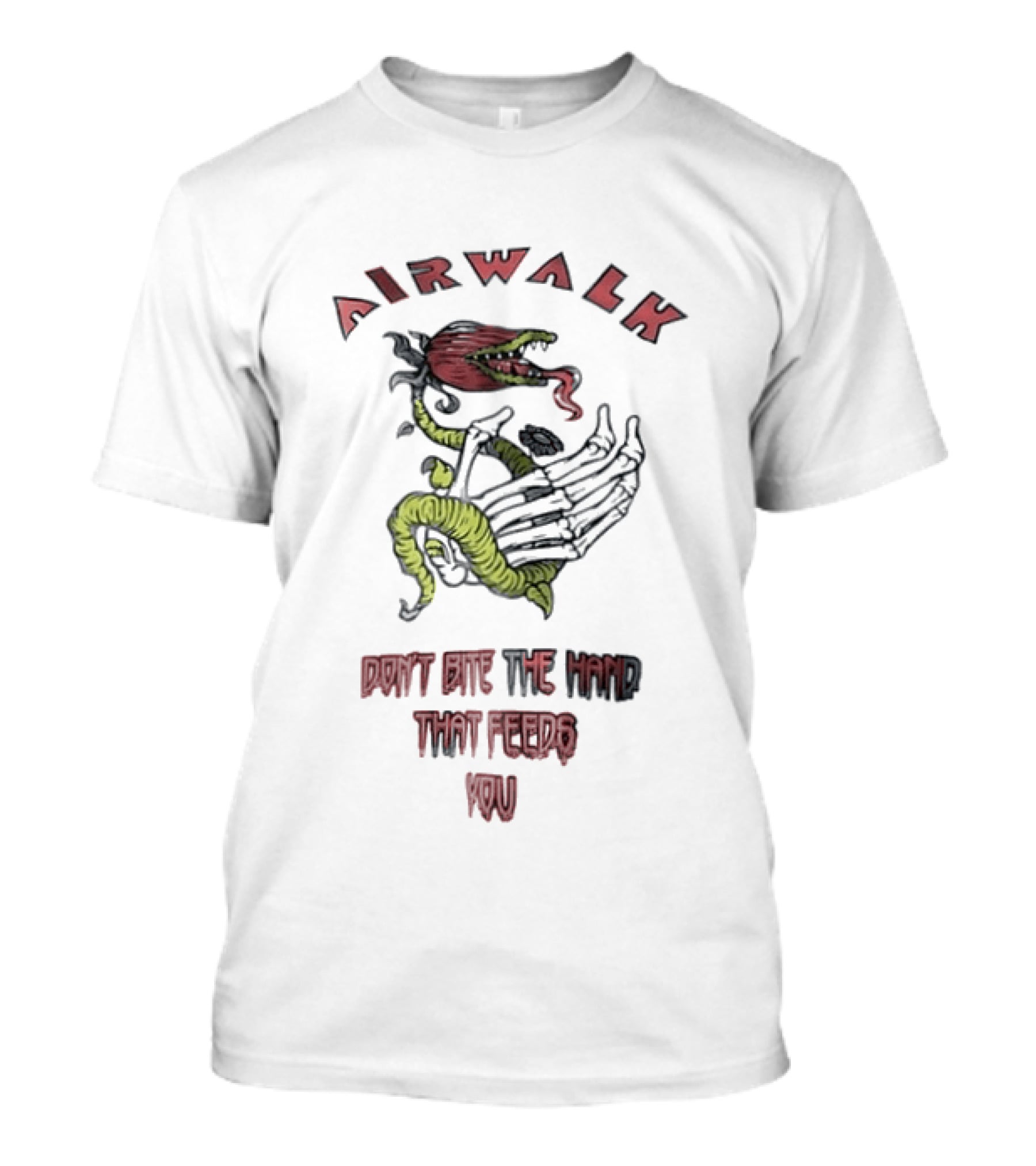 Airwalk Don't Bite The Hand That Feeds You Snake Creature T-Shirt
