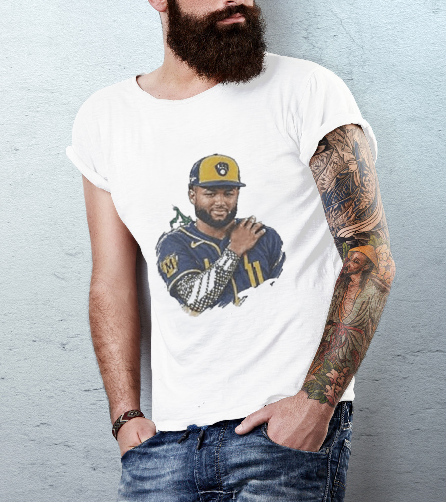 Milwaukee Brewers Jackson Chourio Praying Mantis NLCS 2026 Baseball T-Shirt