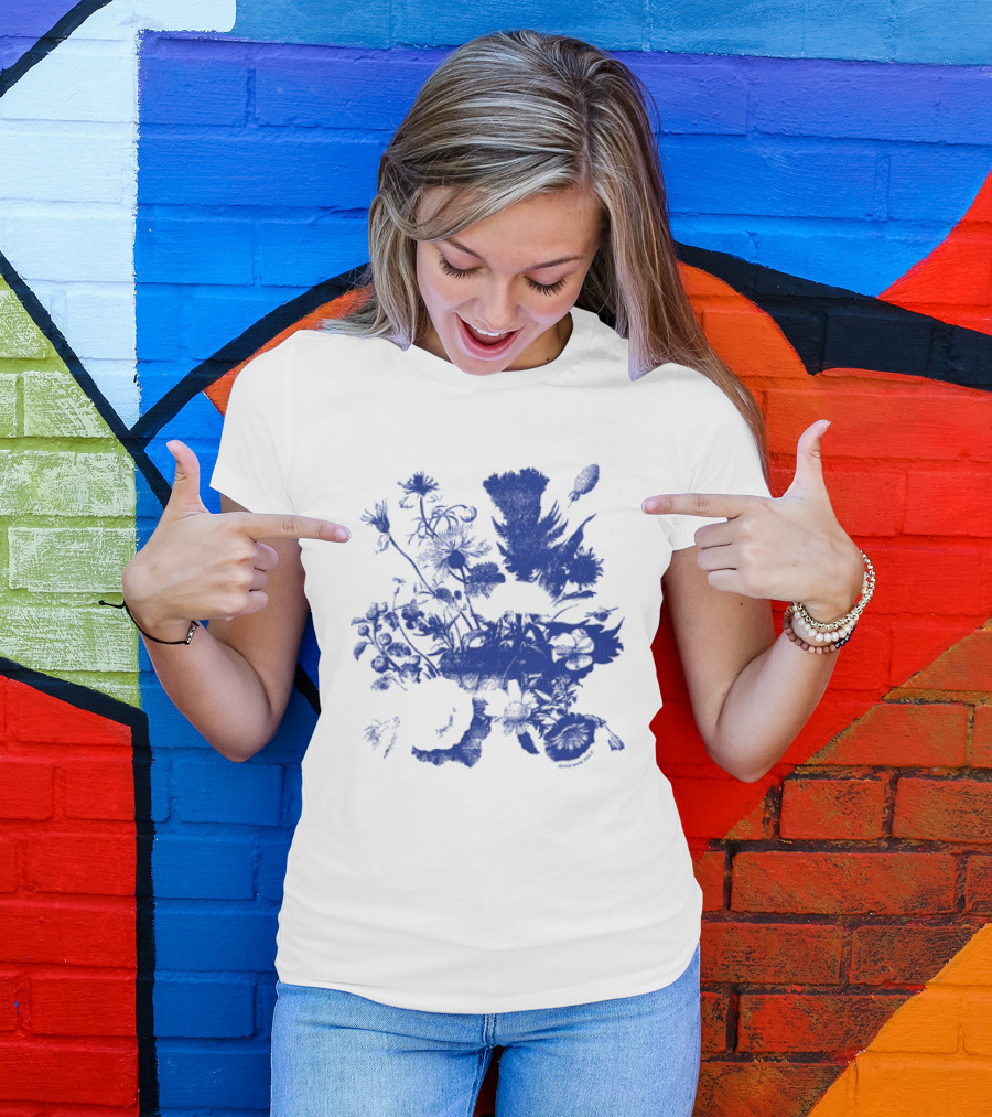 Jessie Ware Superbloom Longsleeve Blue Floral T-Shirt