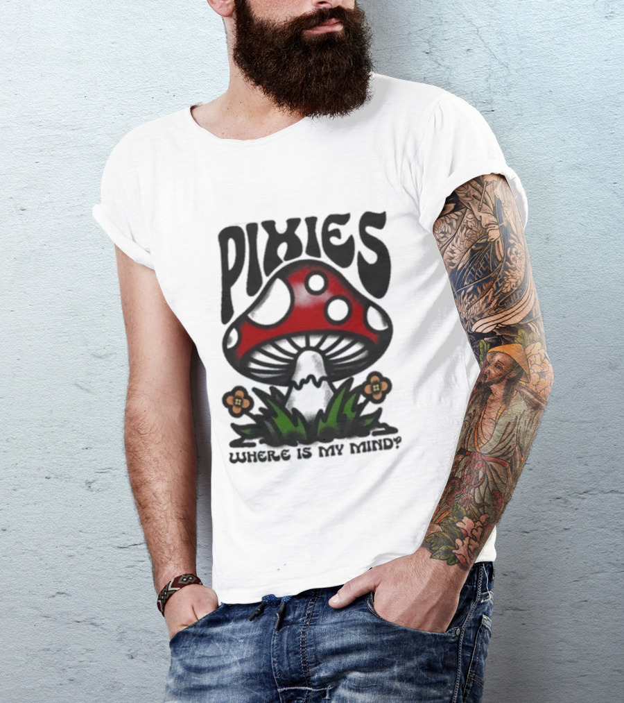Pixies Where Is My Mind Mushroom T-Shirt