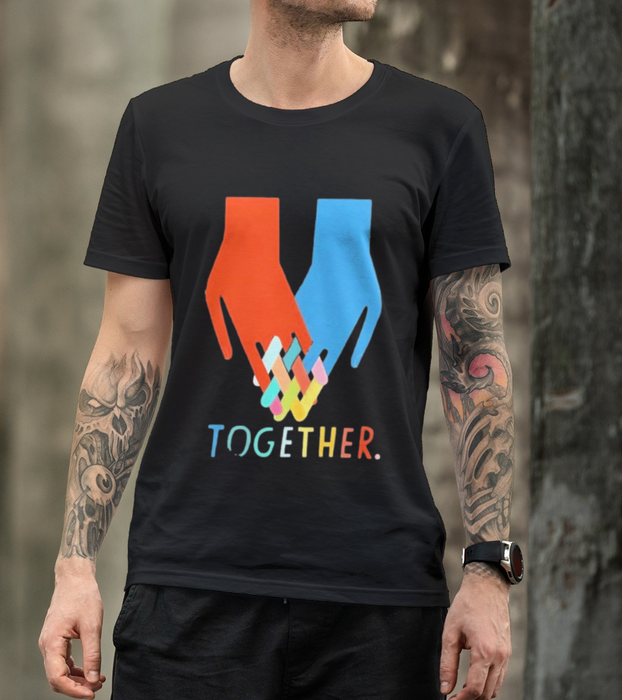 Interlocking Hands Unity Concept Together T-Shirt
