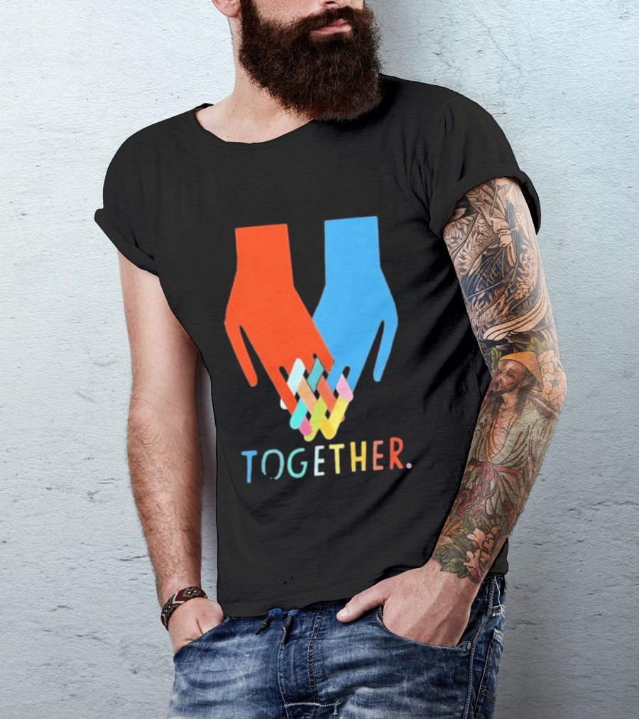 Interlocking Hands Unity Concept Together T-Shirt