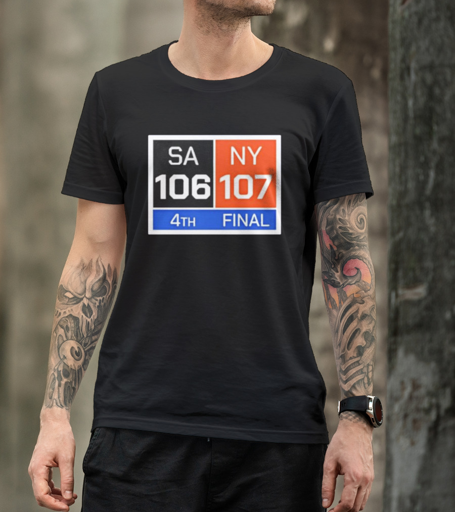 New York 107 Vs SA 106 4th Final Historic Comeback Victory T-Shirt