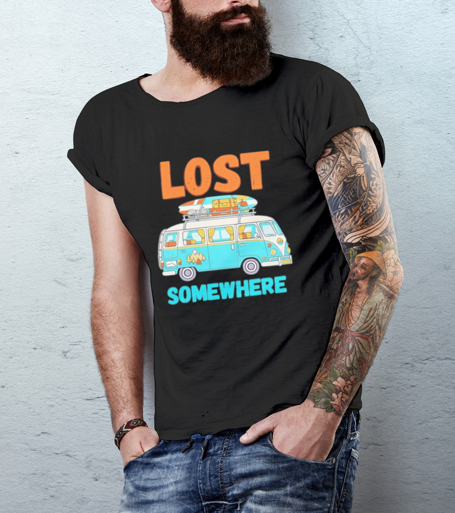 Lost Somewhere Camper Van Adventure T-Shirt