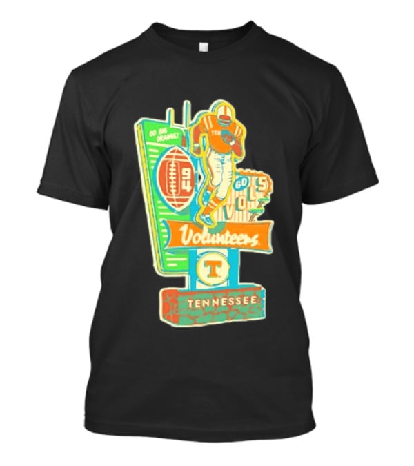 Tennessee Volunteers Go Big Orange Go Vols NCAA Football T-Shirt