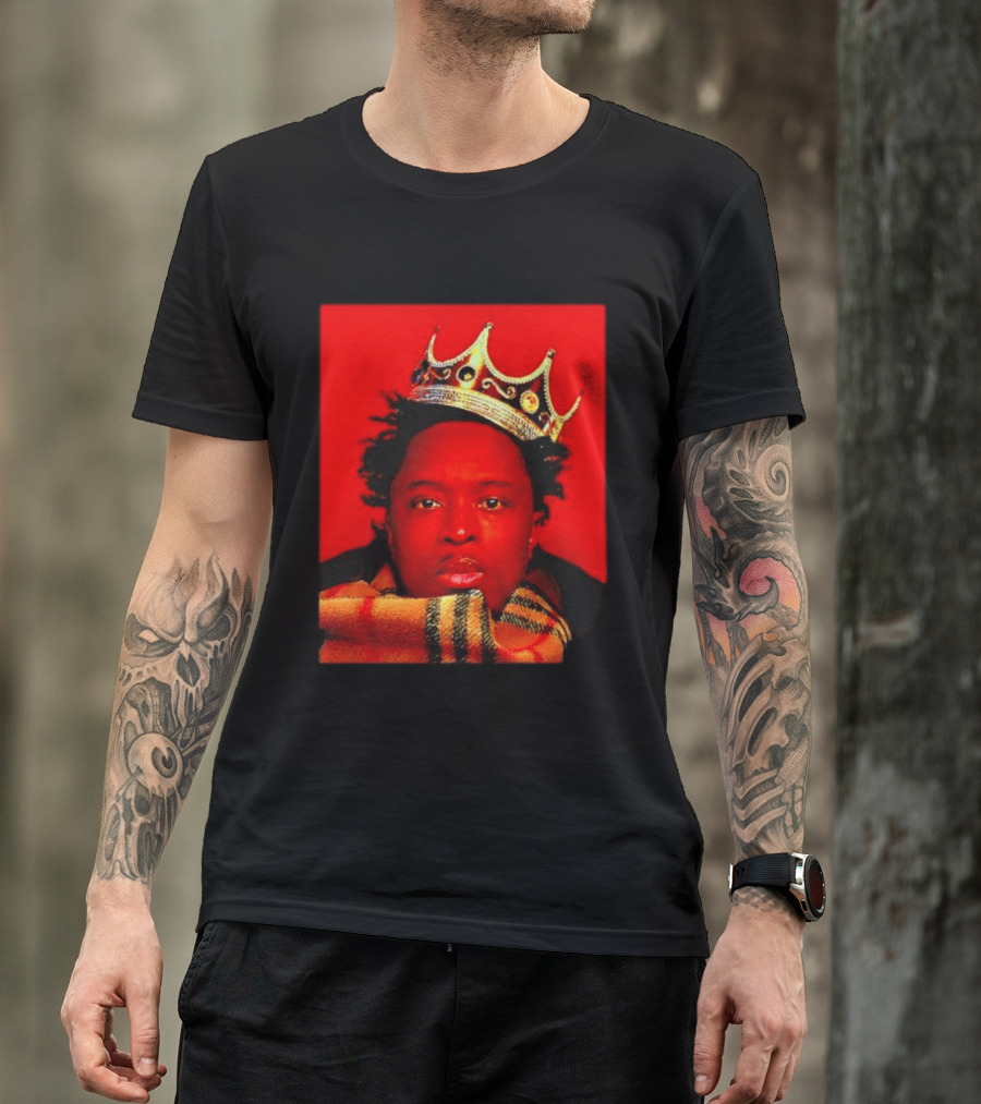 Notorious B.I.G. King Of New York Crowned Burberry Scarf T-Shirt