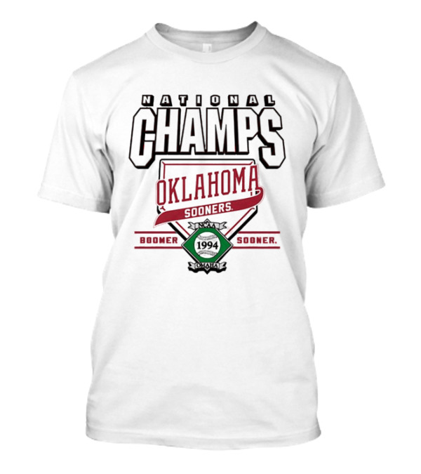 Oklahoma Sooners 1994 National Champs NCAA Boomer Sooner Omaha T-Shirt