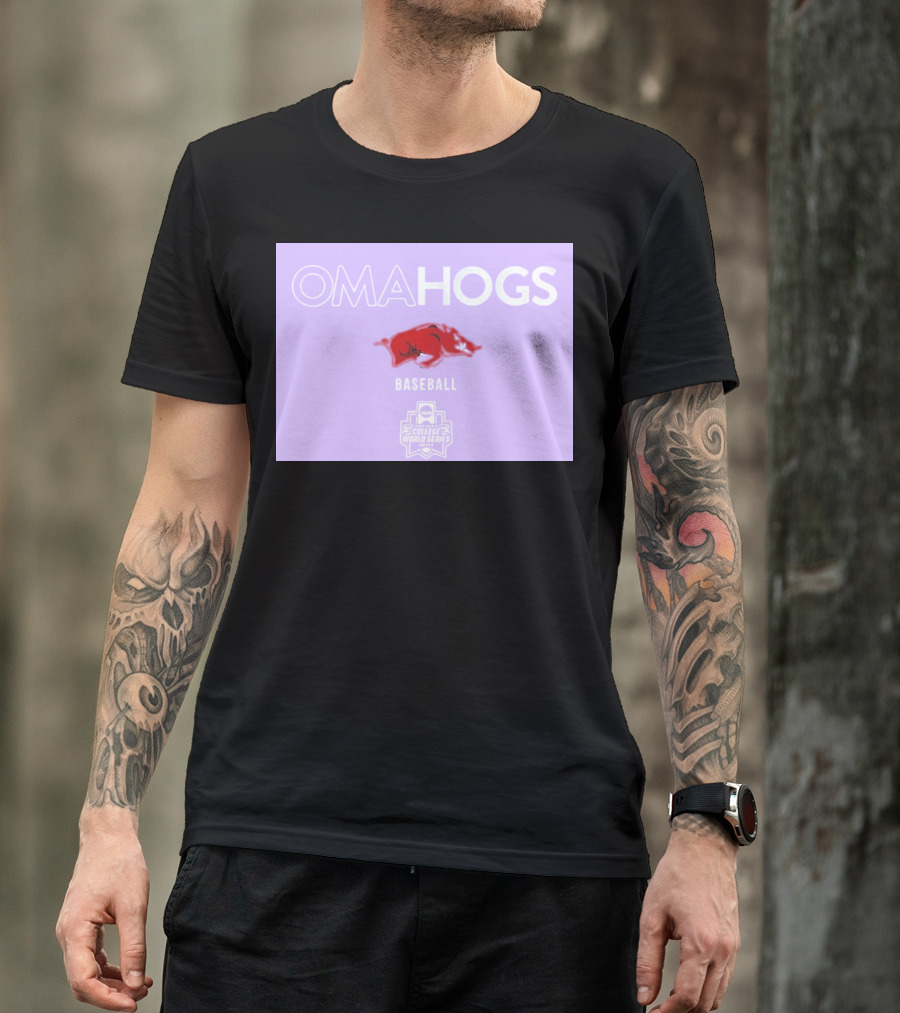 Omahogs Baseball Arkansas 2026 NCAA College World Series T-Shirt