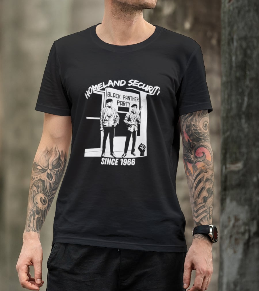 HomeLand Security Since 1966 Black Panther Party T-Shirt