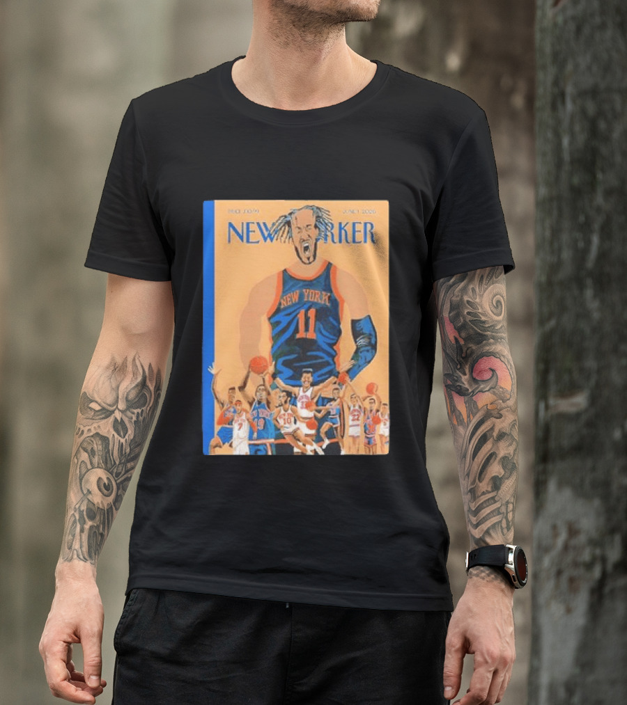 Jalen Brunson New York Knicks June 2026 New Yorker Edition Featuring Basketball Highlights T-Shirt