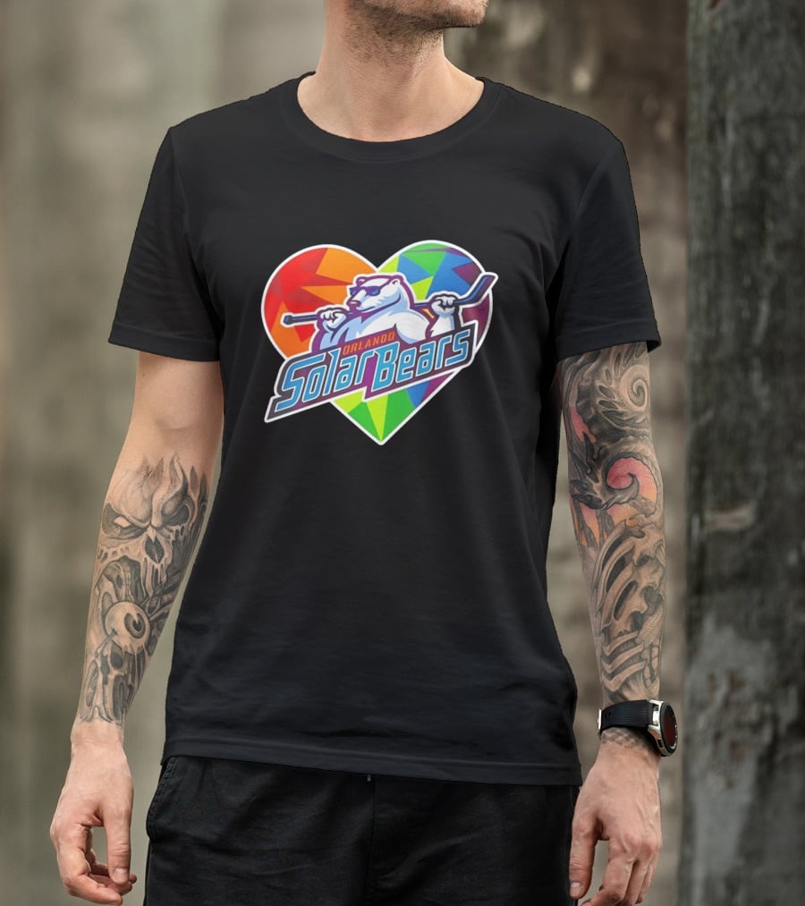 Orlando Solar Bears Pride Night 2026 Heart T-Shirt