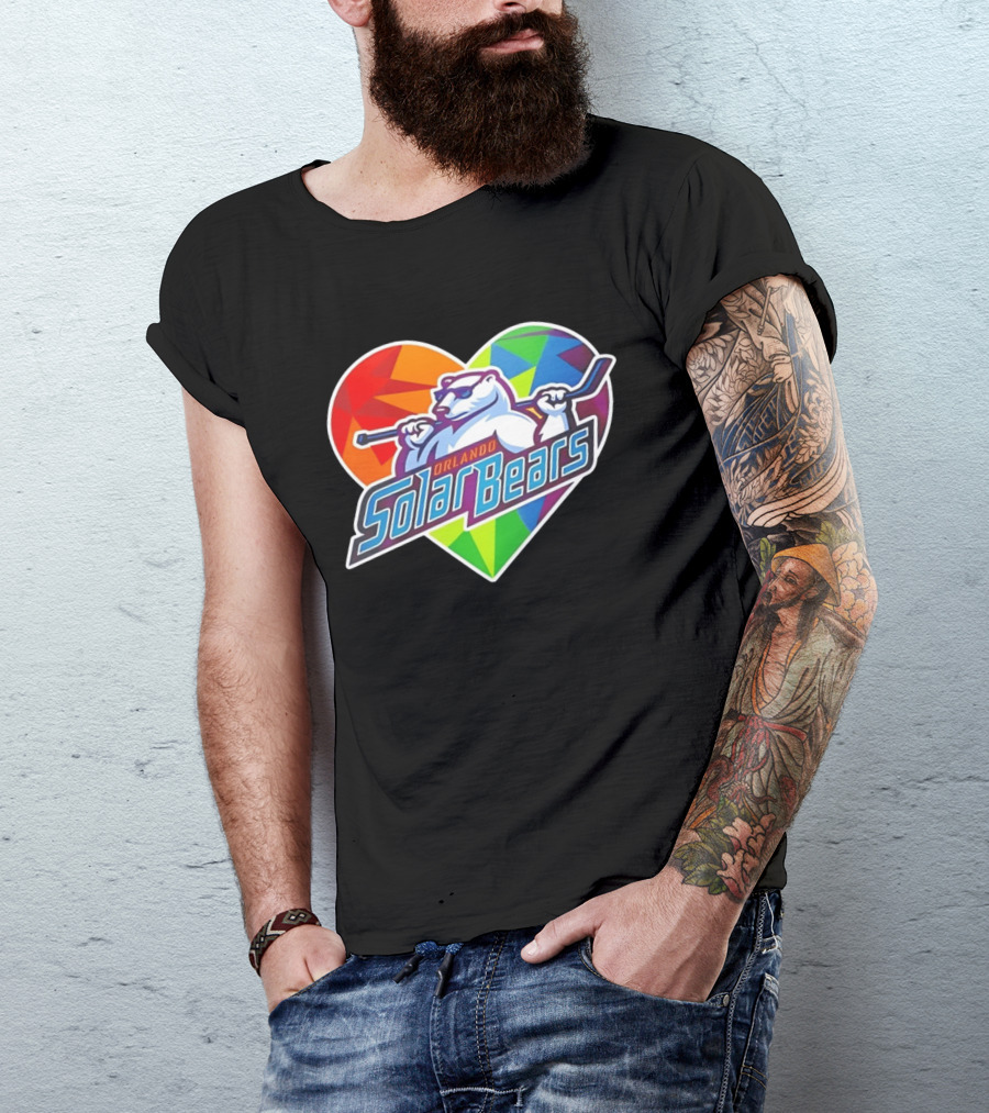 Orlando Solar Bears Pride Night 2026 Heart T-Shirt