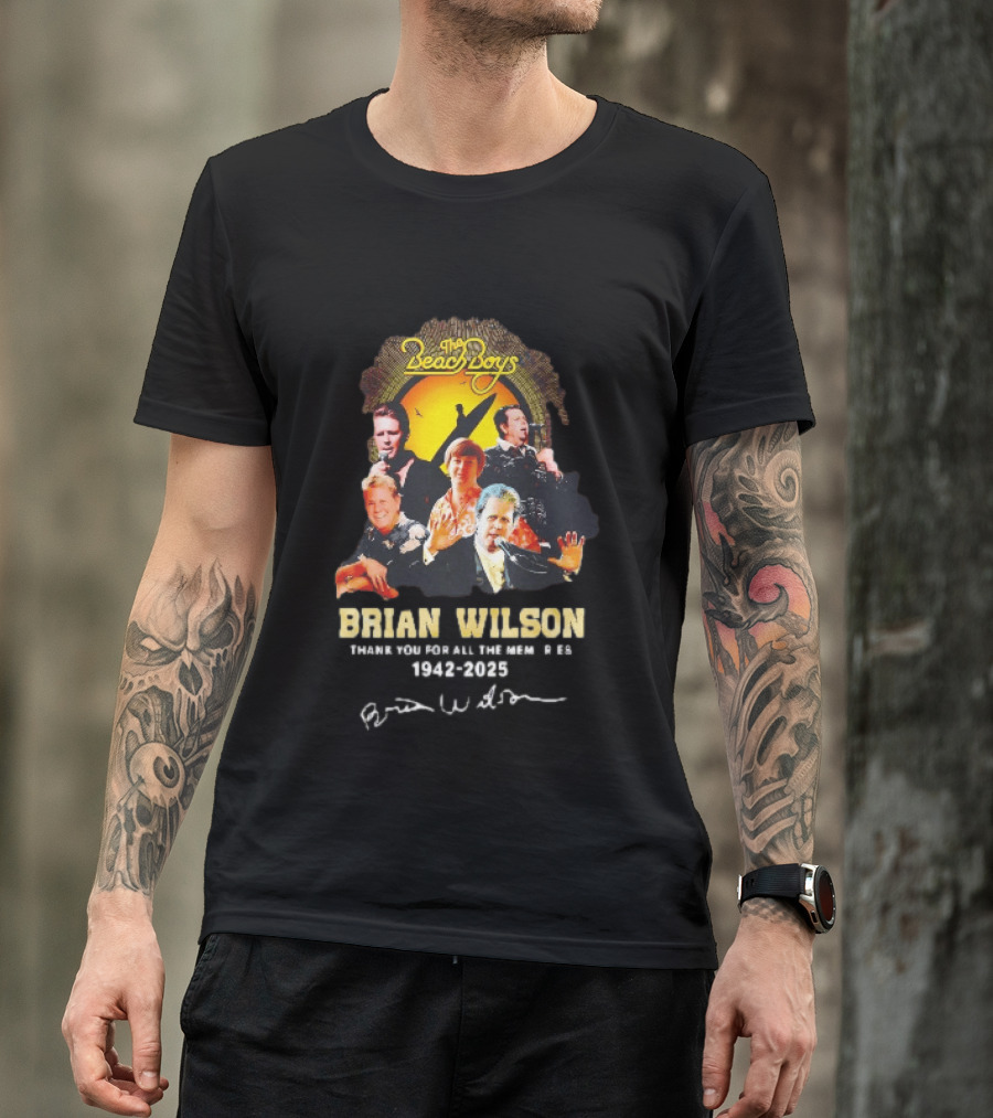 The Beach Boys Brian Wilson Thank You For All The Memories 1942 2026 T-Shirt