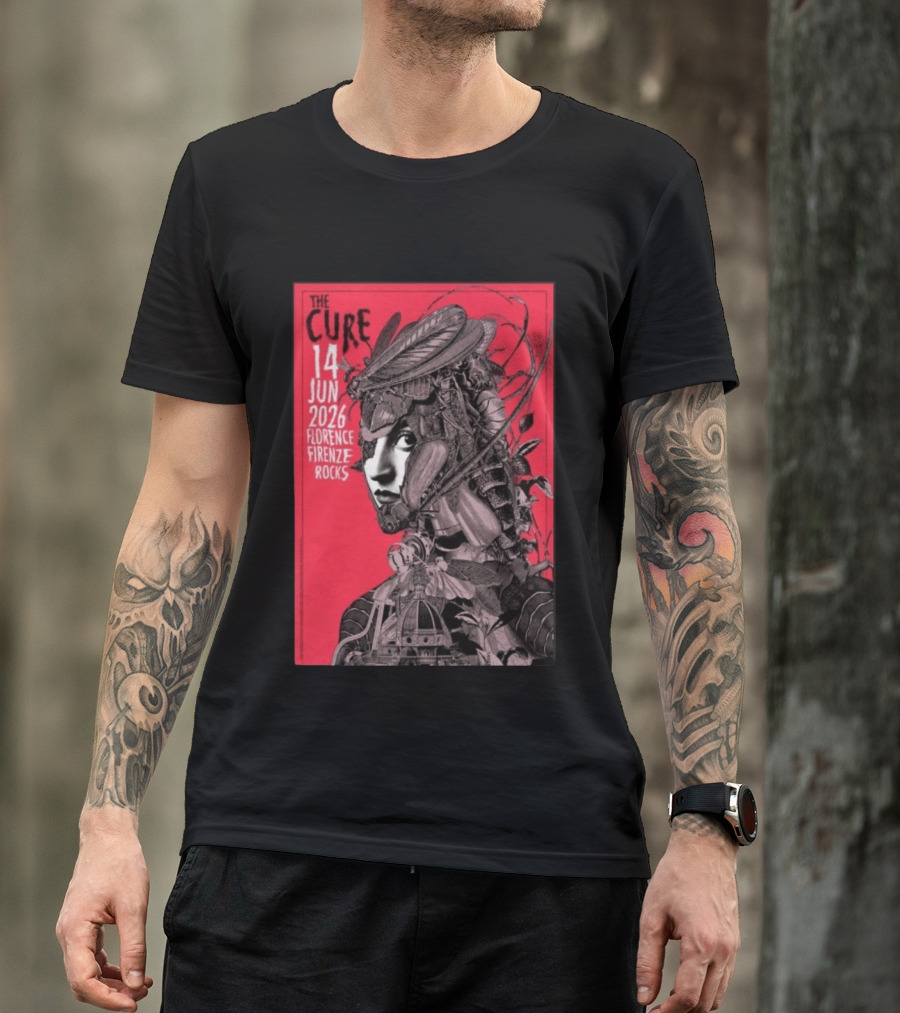 The Cure Florence Firenze Rocks June 14 2026 Festival T-Shirt