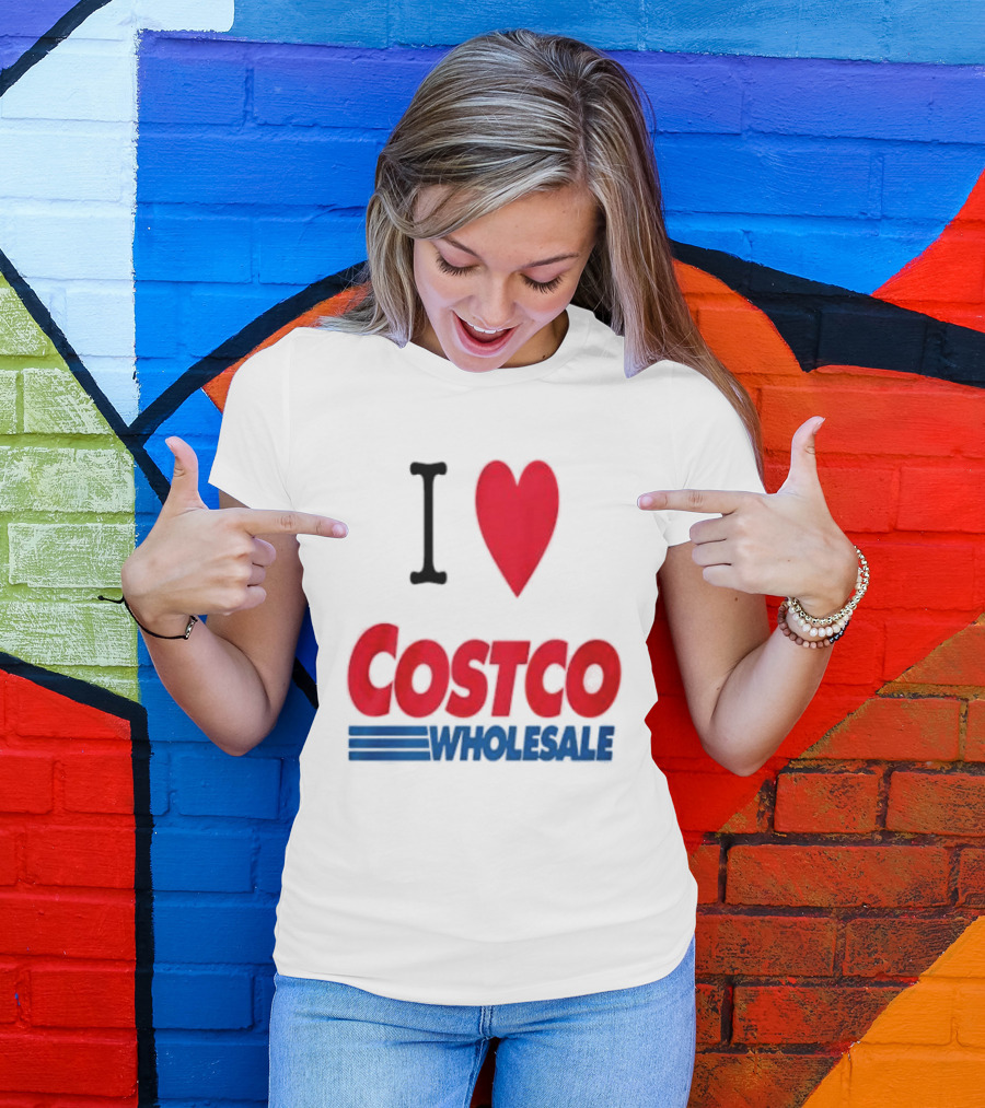 I Love Costco Wholesale Red Heart T-Shirt
