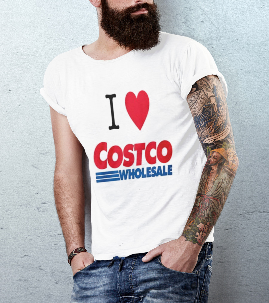 I Love Costco Wholesale Red Heart T-Shirt
