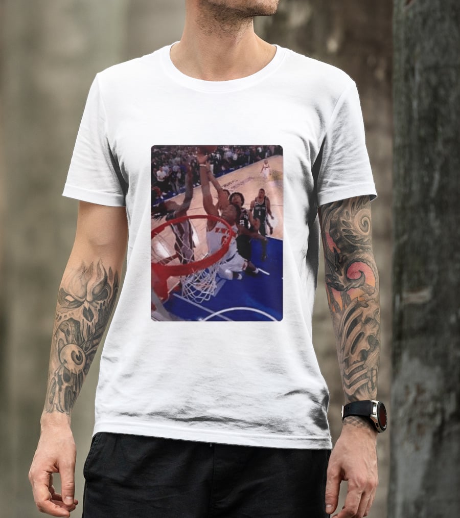 OG Anunoby Laocoon Knicks Game 4 Basketball Moment T-Shirt