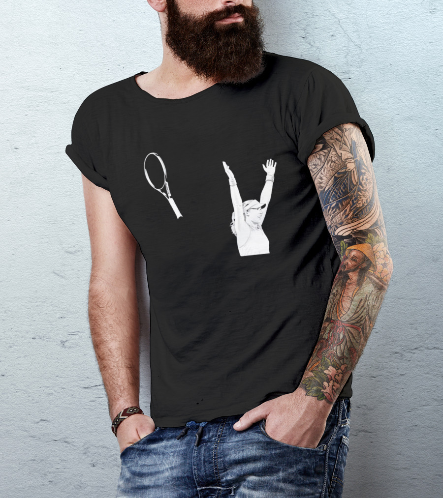 Babolat Tennis Player Celebration Arms Raised Victory T-Shirt