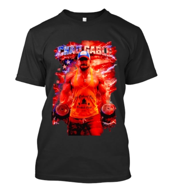 Chad Gable WWE Old School Iron Barbell Club Fitness Power Strength T-Shirt