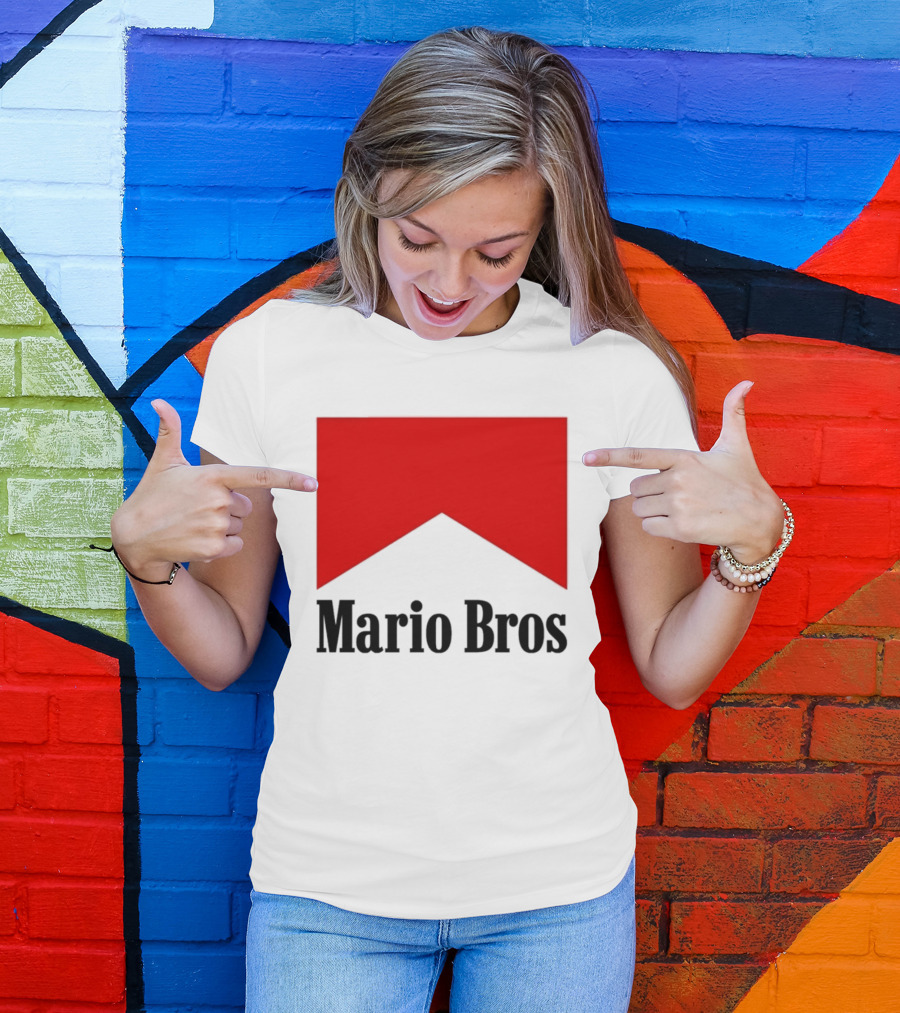 Mario Bros Red Banner T-Shirt