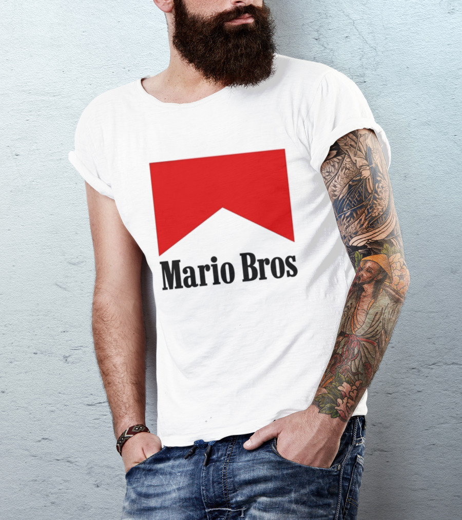 Mario Bros Red Banner T-Shirt