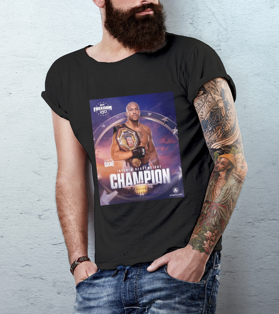 UFC Freedom 250 Ciryl Gane Interim Heavyweight Champion Crypto.com T-Shirt