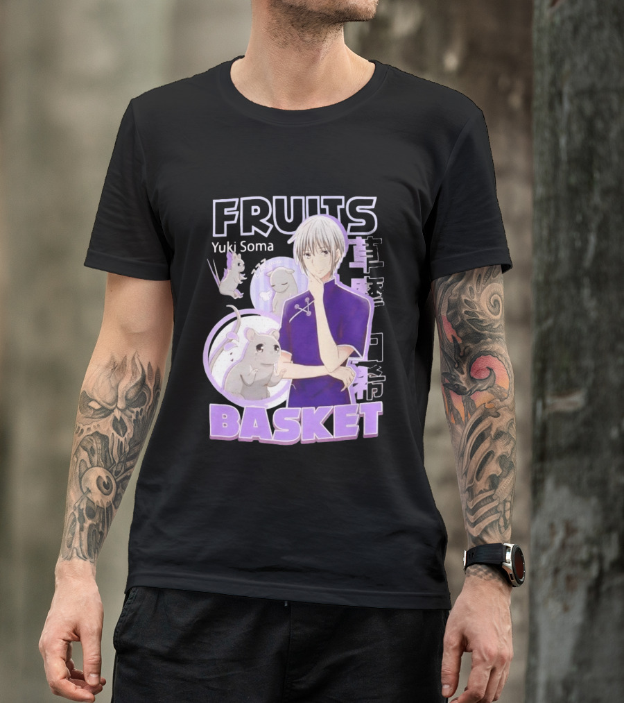 Fruits Basket Yuki Soma Kanji Mouse Transformation T-Shirt
