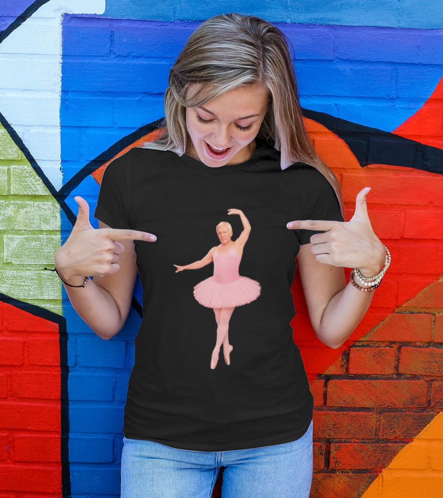 Geddy Lee Wearing Pink Ballerina Alex Lifeson Costume Iconic Image T-Shirt