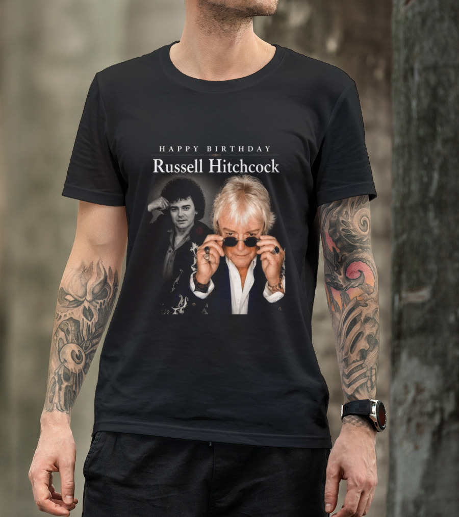 Happy Birthday Russell Hitchcock Iconic Music Celebration T-Shirt