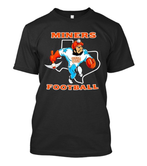 UTEP Miners Texas Football Mascot Cartoon T-Shirt
