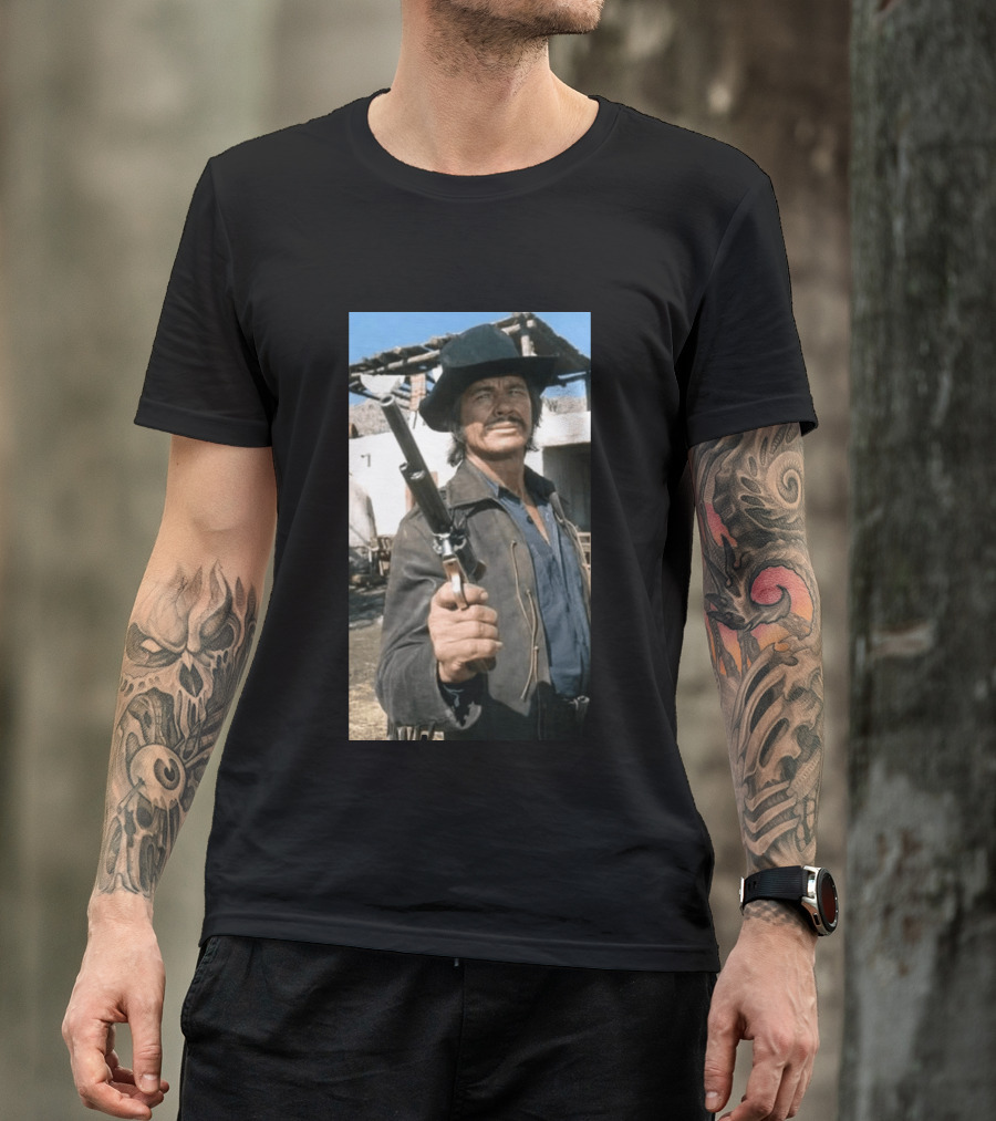 Remembering Charles Bronson 1921 2003 Classic Western Cowboy Hero T-Shirt