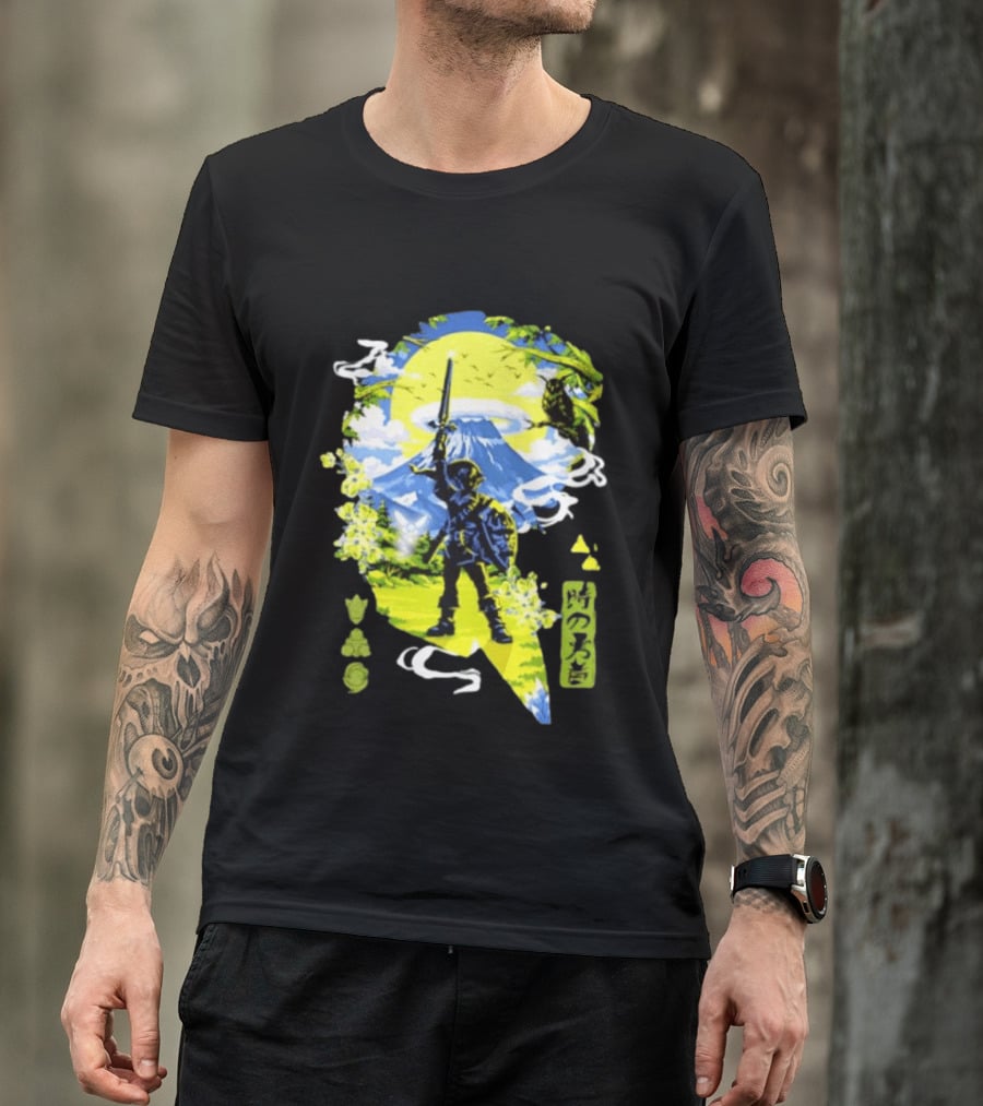 The Legend Of Zelda Link Hero Of Time Toki No Yusha Iconic Anime Style Adventure T-Shirt
