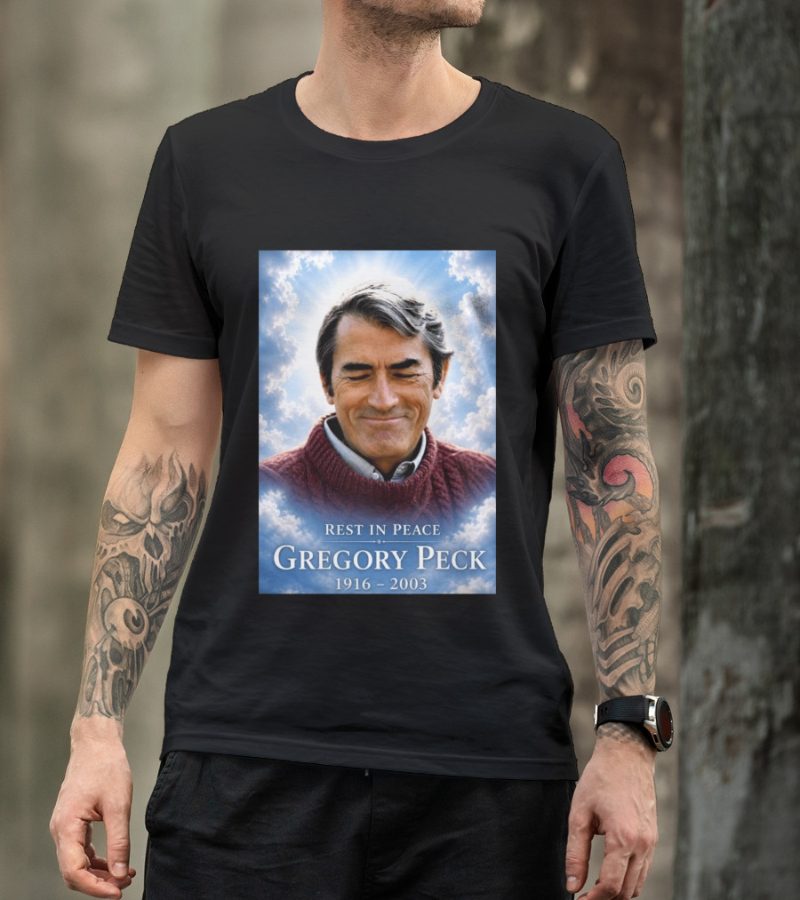 Rest In Peace Gregory Peck 1916 2003 Memorial T-Shirt