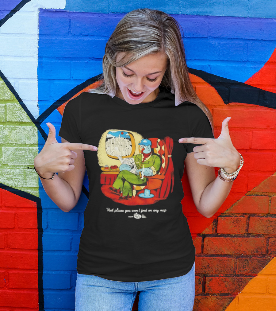 The Travel Agency Mile High Flyer Bird NY Visit Places You Won't Find On Any Map T-Shirt
