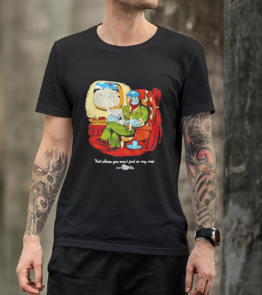 The Travel Agency Mile High Flyer Bird NY Visit Places You Won't Find On Any Map T-Shirt
