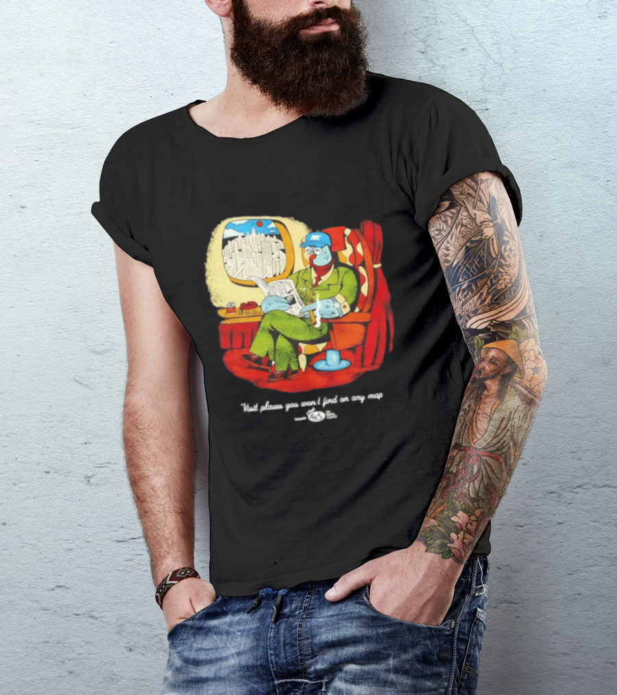 The Travel Agency Mile High Flyer Bird NY Visit Places You Won't Find On Any Map T-Shirt