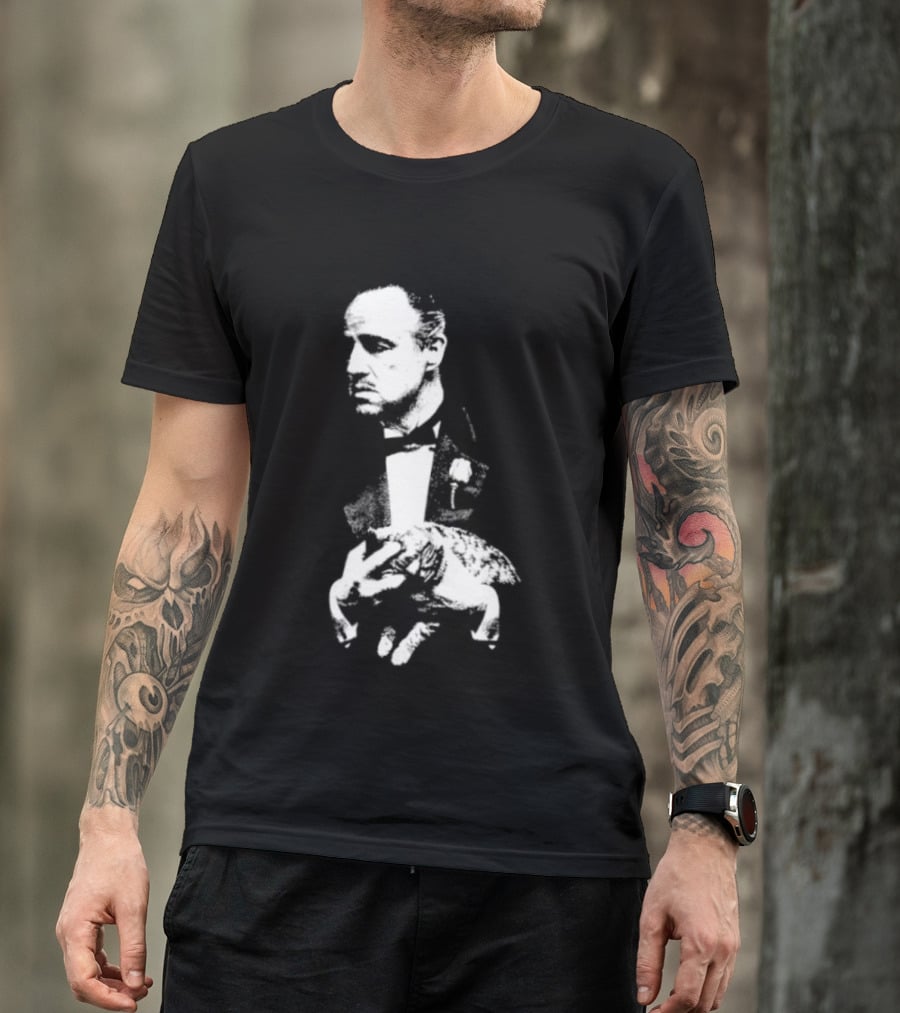 Vito Corleone Marlon Brando The Godfather Movie Film Noir T-Shirt