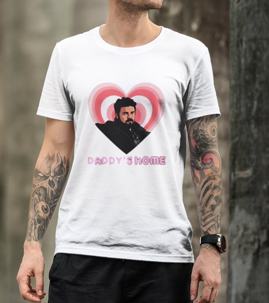 Daddy's Home The Boys Billy Butcher Heart T-Shirt