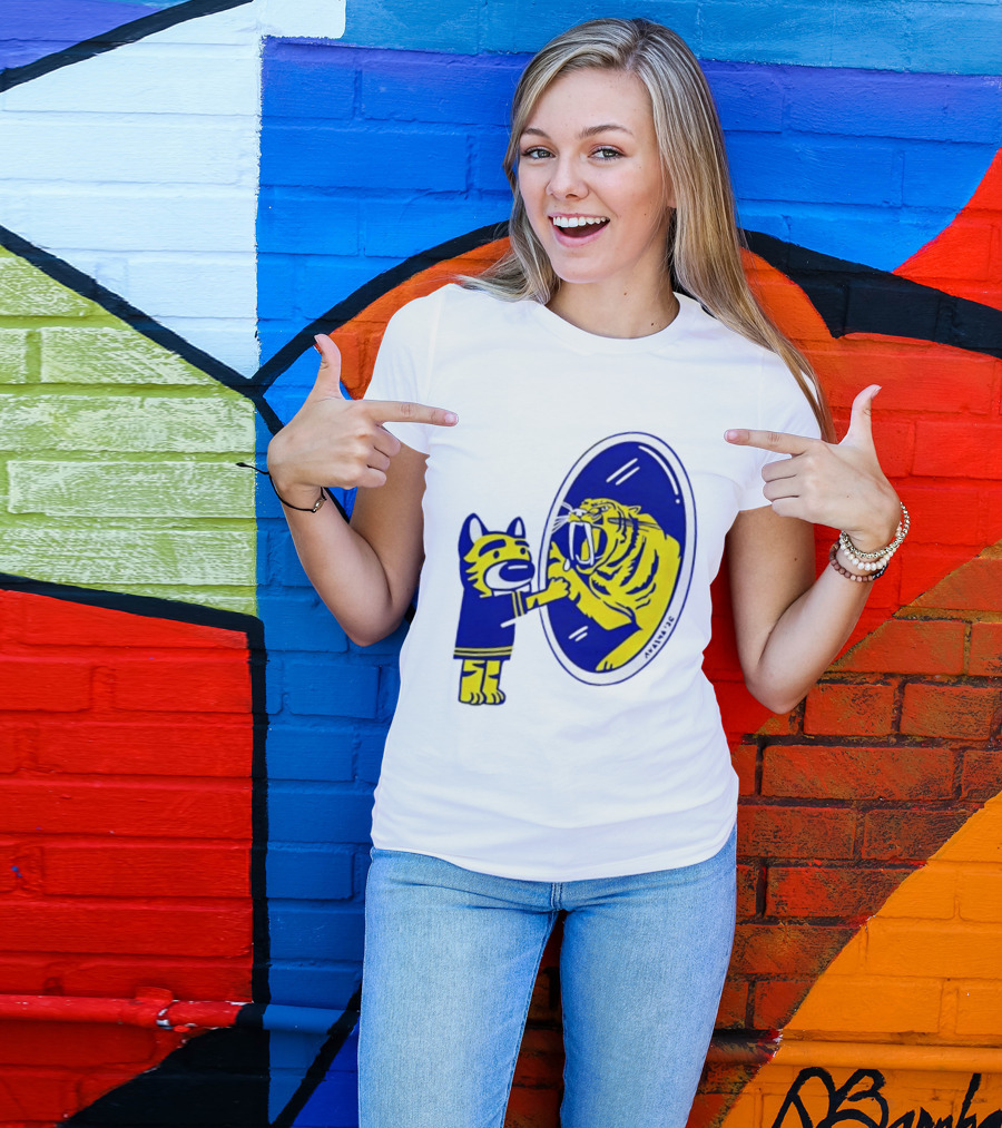 Gnash Predators Sabretooth Tiger Mirror Reflection T-Shirt