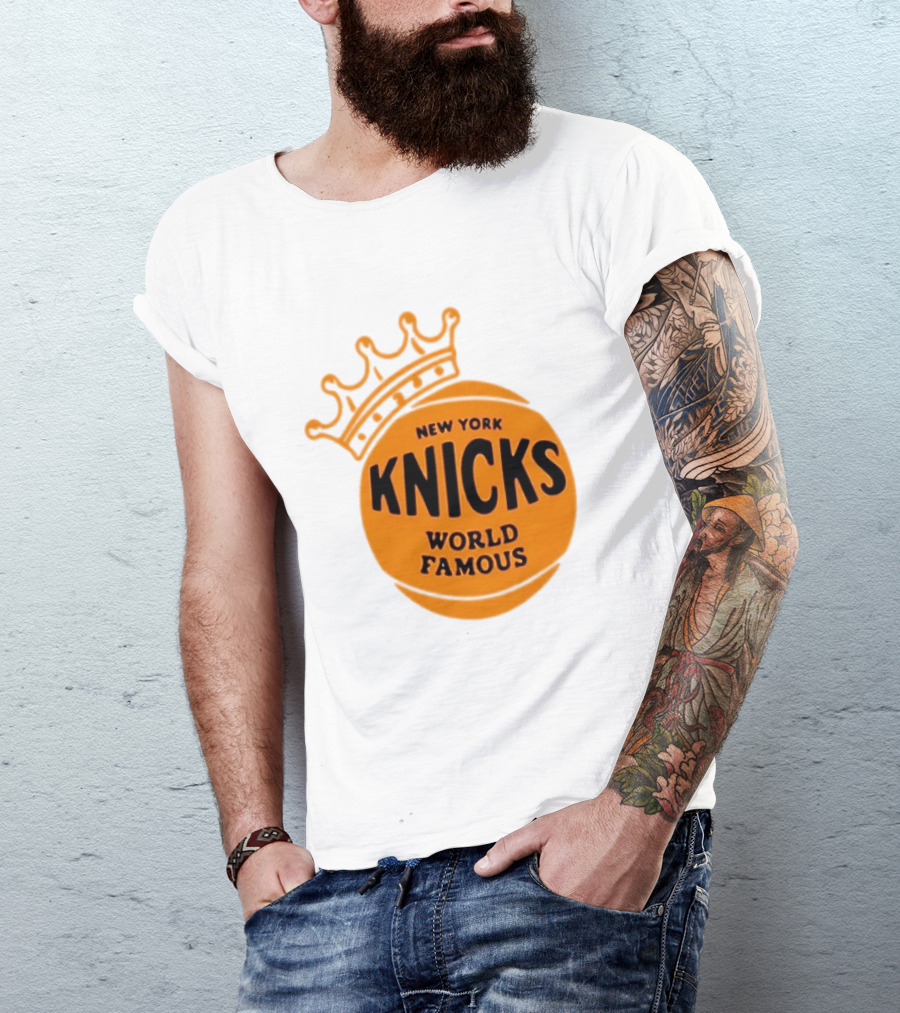New York Knicks NBA Basketball World Famous Crown T-Shirt