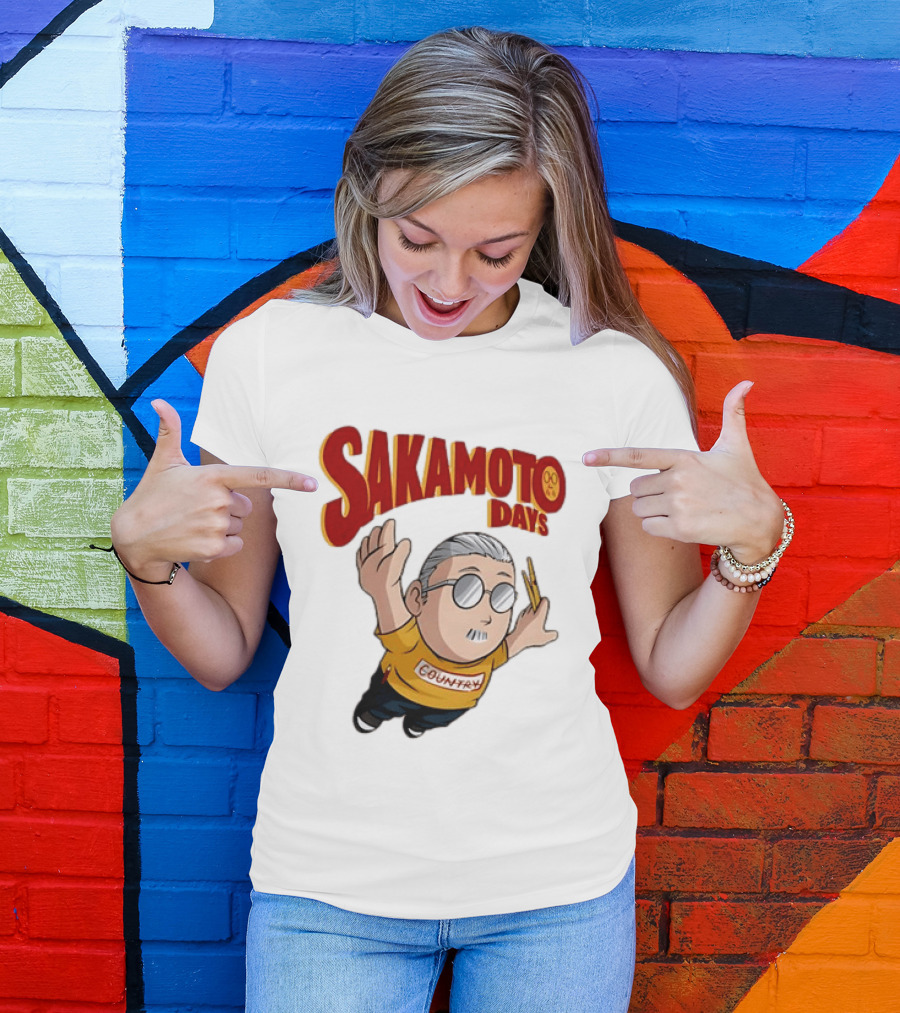 Sakamoto Days Country Super Mario Taro Sakamoto Floating T-Shirt